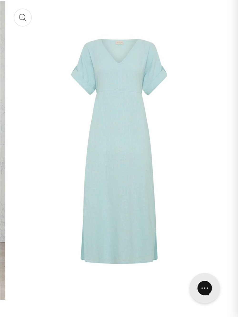 Nomad Light Blue V-Neck Maxi Dress